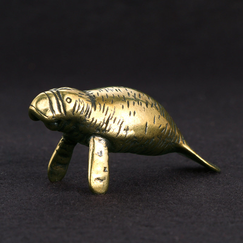 Office Furniture Equipment - Messing Florida Manatee decoratieve beeldjes Vintage