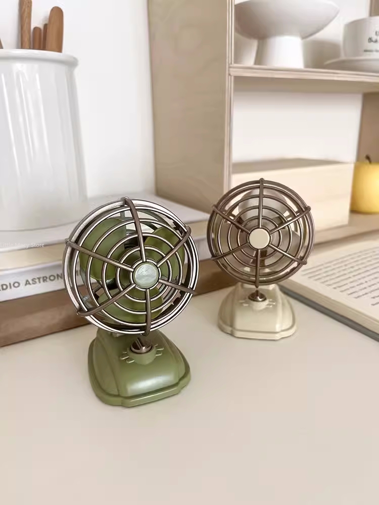 Office Furniture Equipment - Retro Desktop Kleine Ventilator Usb Opladen