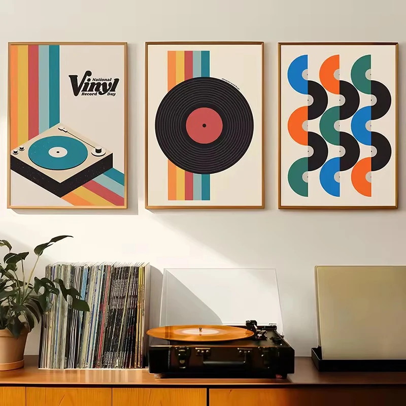 Mid Century Vinyl Record Canva - Office Furniture Equipment recensie en prijs