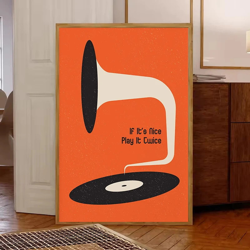 Mid Century Vinyl Record Canva - Office Furniture Equipment recensie en prijs