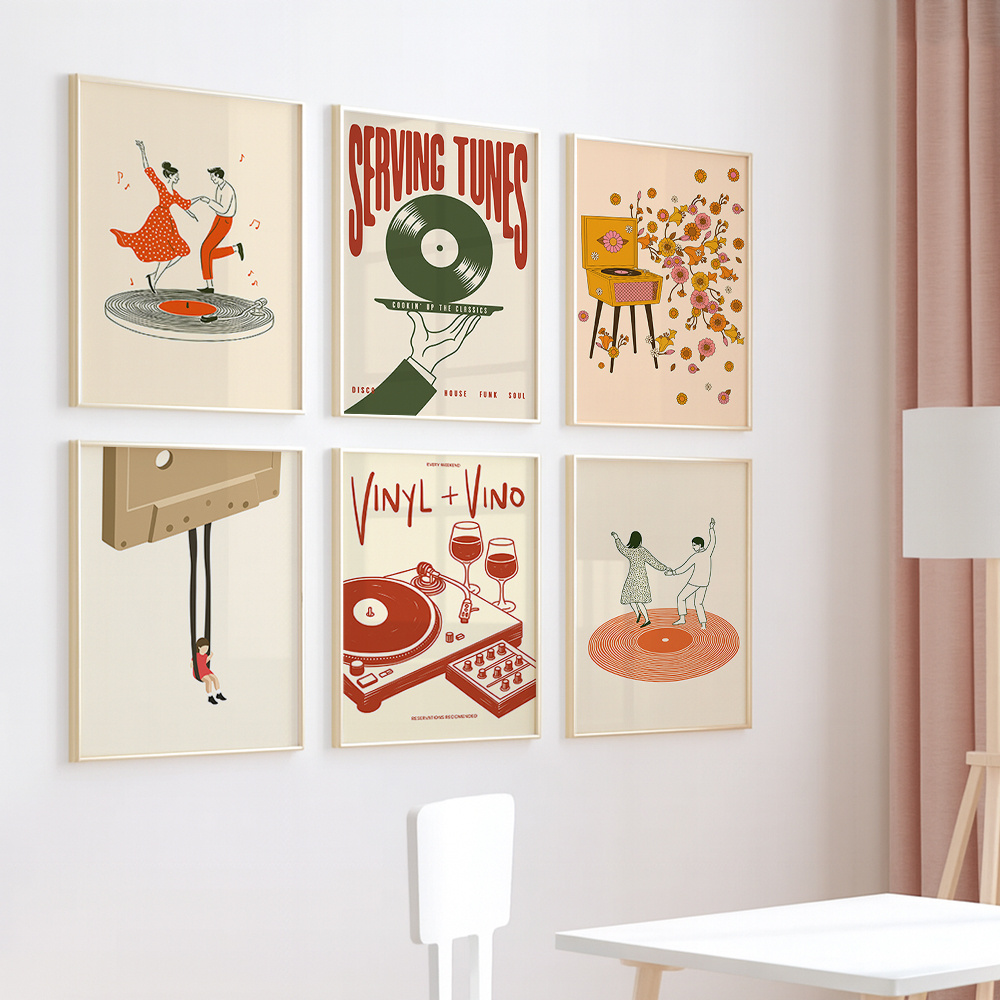 1pc Vintage Muziek Canvas Post - Office Furniture Equipment recensie en prijs