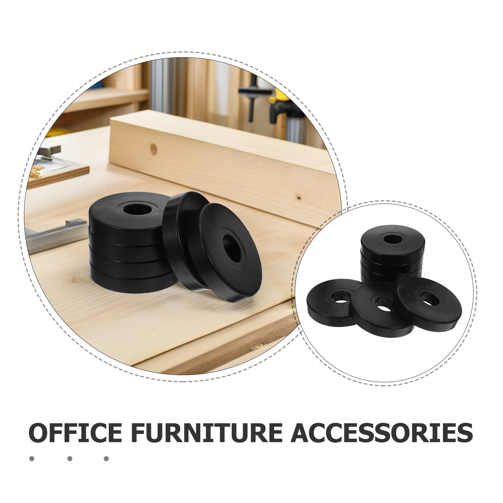 12 stuks antislip ronde zwenkw - Office Furniture Equipment recensie en prijs
